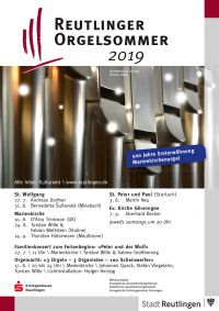 Plakat Reutlinger Orgelsommer 2019